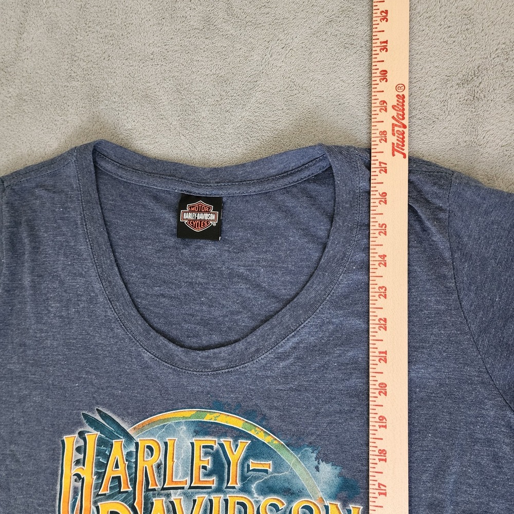 Harley Davidson Women's Shirt Size Large *See Measurements* Sacramento Cali - Picture 6 of 7